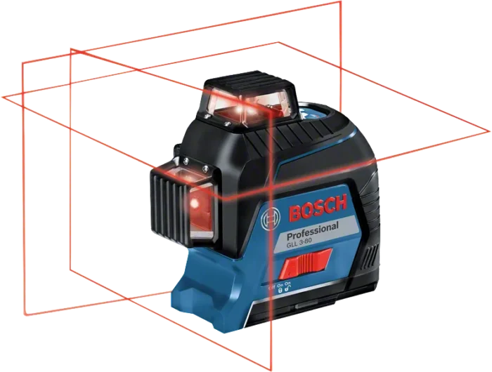 تراز لیزری بوش مدل GLL 3-80 ۳ بعدی ۳ خط ۳۶۰ درجه - تصویر 2