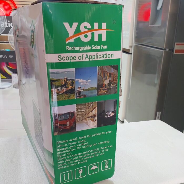 پنکه ایستاده بزرگ شارژی خورشیدی YSH مدل SF-0901 - تصویر 4